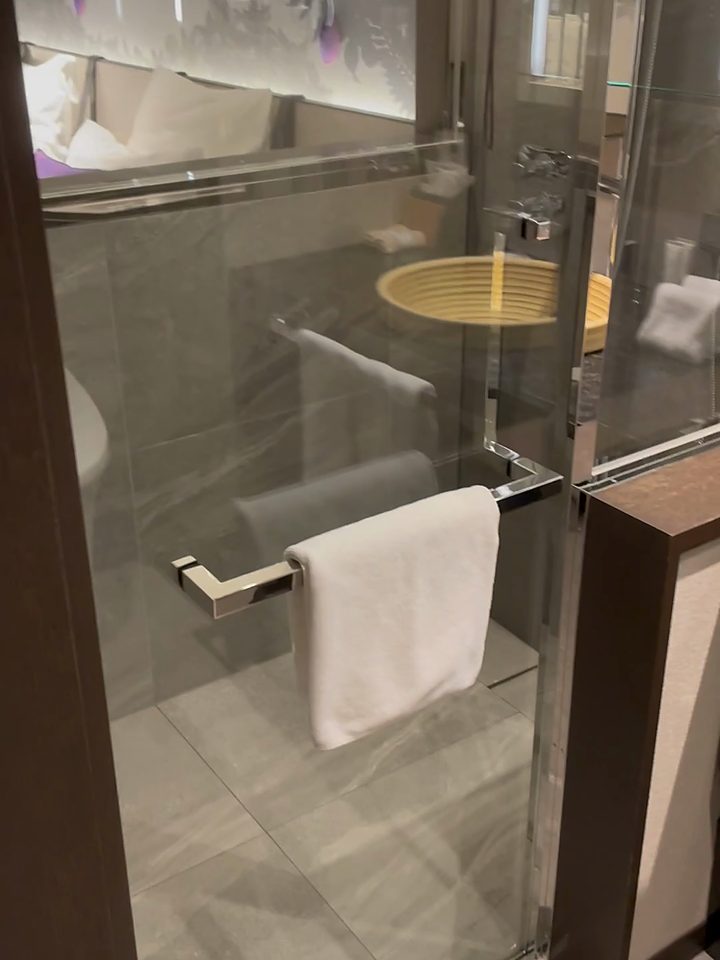 The glass shower, from our own footage