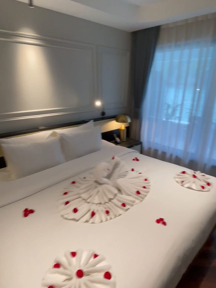 The bed, from our own footage