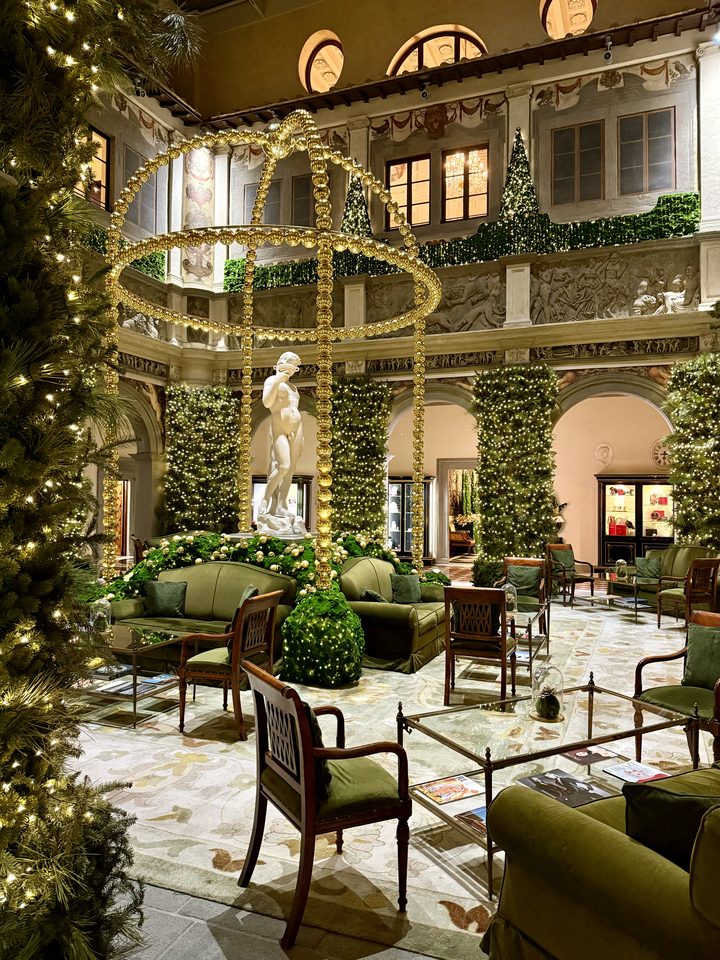 The courtyard, from our own footage