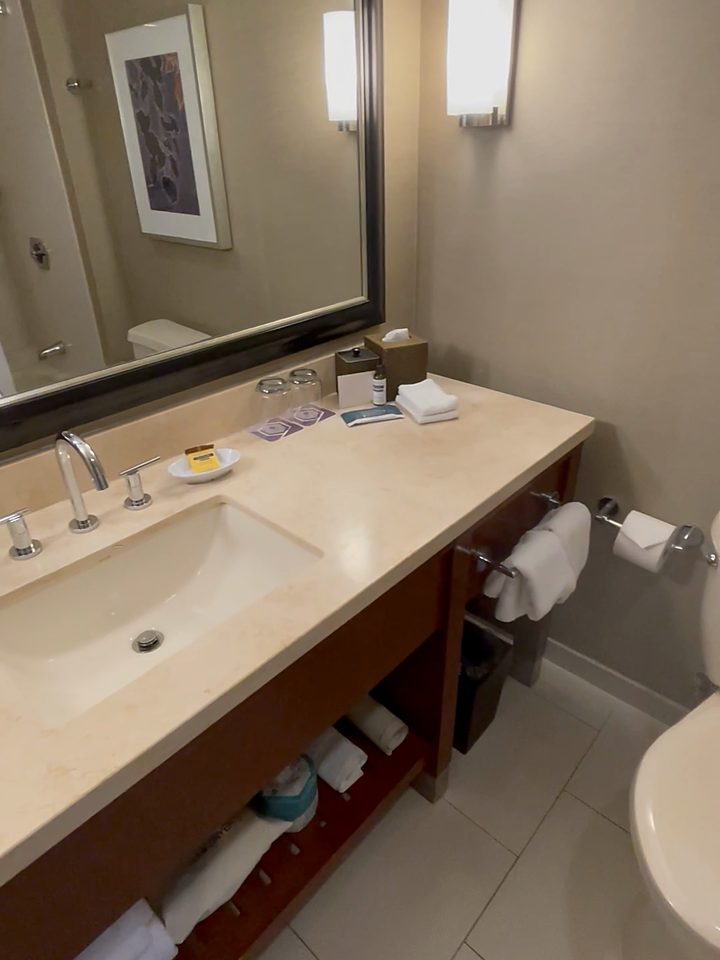 The vanity, from our own footage