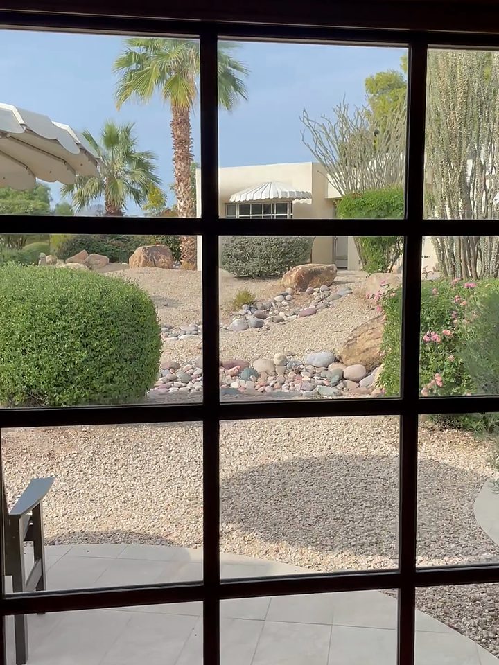 The patio, from our own footage