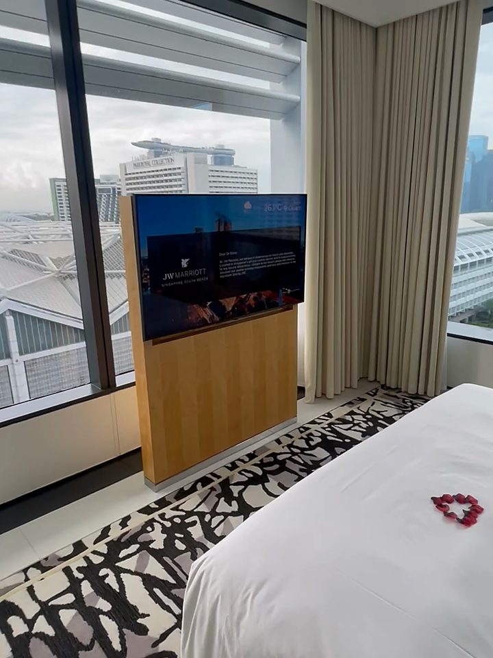 The bedroom over the Padang, from our own footage