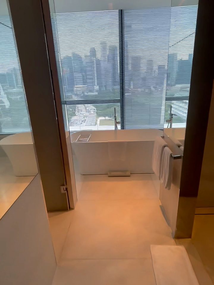 The bathtub at the window, from our own footage