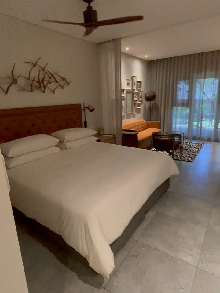 The bed, from our own footage