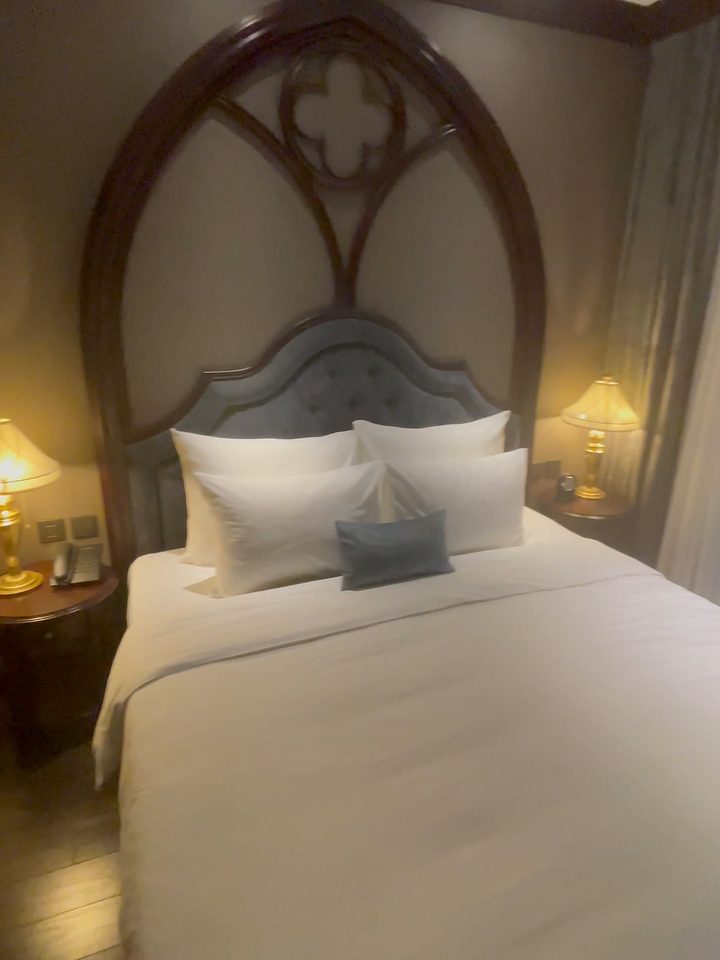 The bed, from our own footage