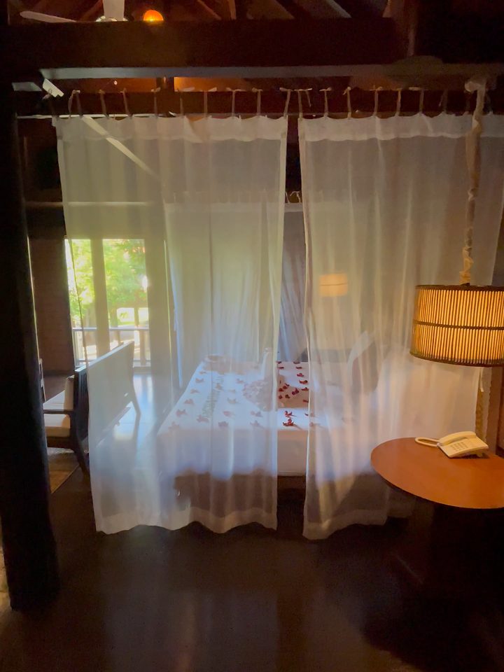 The four-poster bed, from our own footage