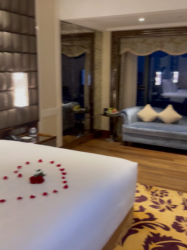 The bed, from our own footage