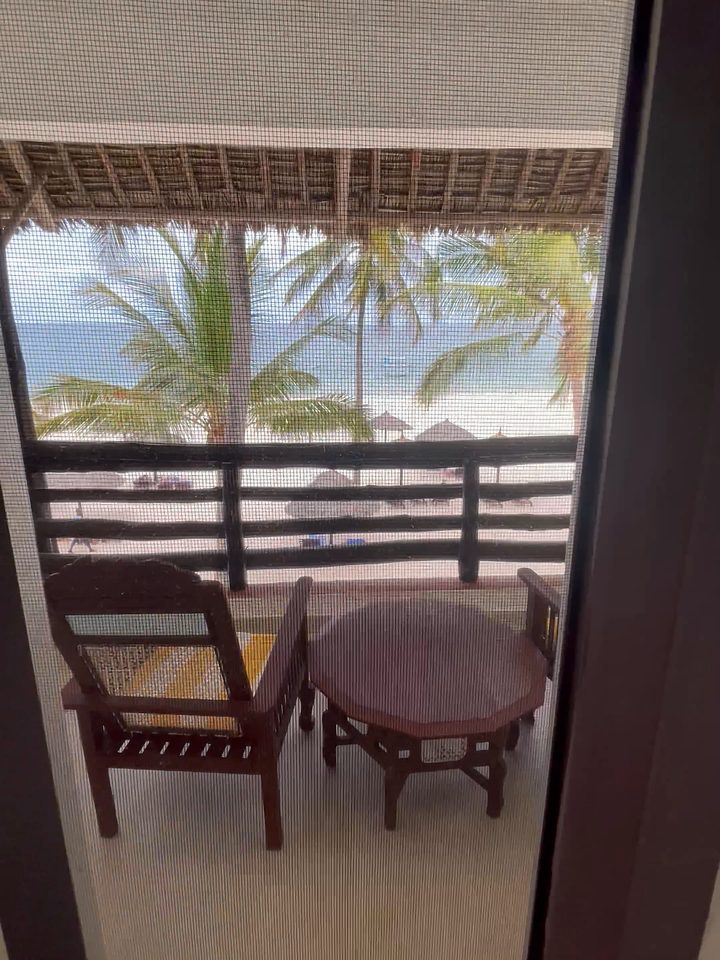 The sea from the balcony, from our own footage