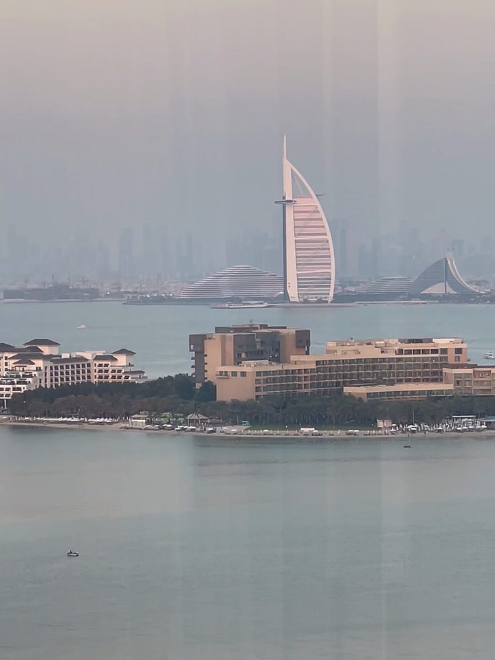The Burj Al Arab from the suite window, from our own footage