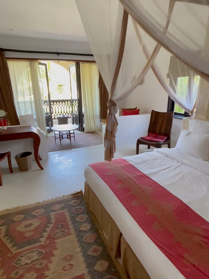 The four-poster bed, from our own footage