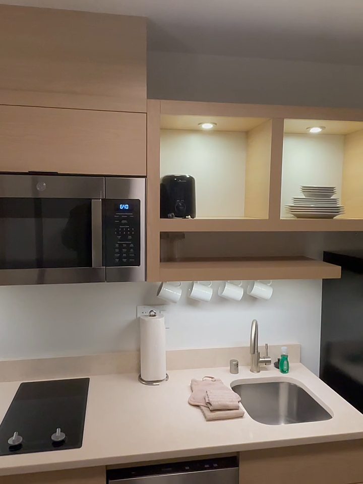 The full kitchen, from our own footage